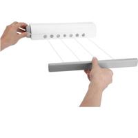 Basic Indoor waslijn 14 m wit/grijs - thumbnail