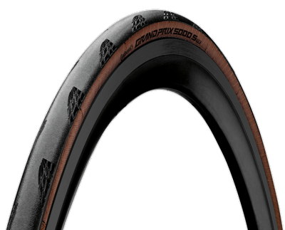 Buitenband Continental Grand Prix 5000 S TR 28 x 1.20'' / 30-622 - zwart/transparant