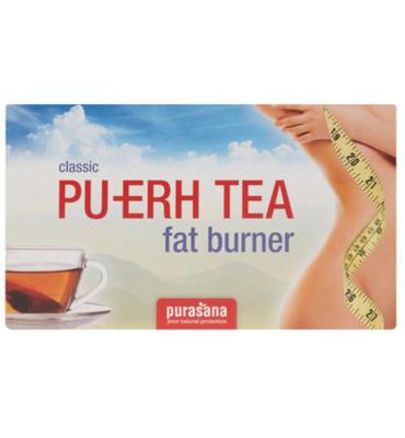 Purasana Vegan Pu-erh Tea De Vetkiller Zakje 20 Purasana Vegan Pu-erh Tea De Vetkiller Zakje 20