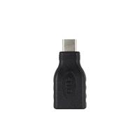 ACT AC7355 tussenstuk voor kabels USB-A USB-C Zwart - thumbnail