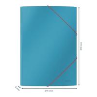 Elastomap leitz cosy a4 3-kleps blauw | 10 stuks - thumbnail