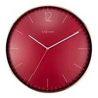 NeXtime NE-3258RO Essential Wandklok 40 cm Rood/Koper - thumbnail