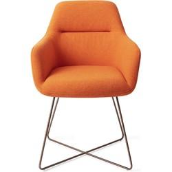 Jesper Home Kinko eetkamerstoel Tangerine cross rose