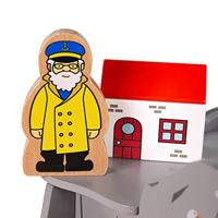Bigjigs houten rails vuurtoren 4-wegs tunnel - thumbnail