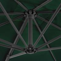 VidaXL Zweefparasol met aluminium paal 250x250 cm groen - thumbnail