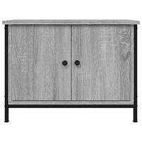 Tv-meubel met deuren 60x35x45 cm bewerkt hout grijs sonoma - thumbnail