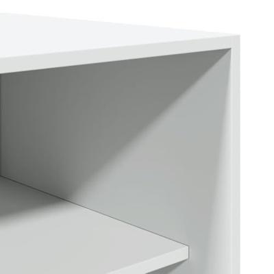 Kledingkast 80x50x200 cm bewerkt hout wit