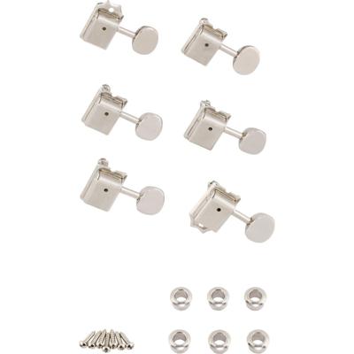 Fender Vintage Locking Tuning Machines nikkel met bushings (set van 6)