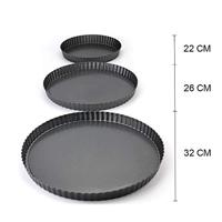 Krumble Quiche bakvorm set van 3 - Antraciet - thumbnail