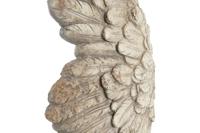 Decoratieve figuren DKD Home Decor Verouderde afwerking Wit Engelenvleugels Magnesium (26 x 11 x 65 cm) - thumbnail