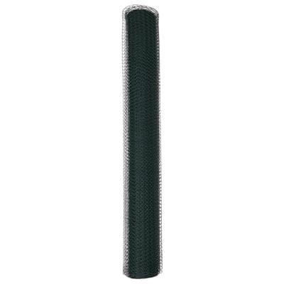 VidaXL Hexagon hek groen 1 x 100 m pvc