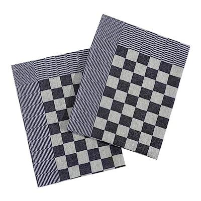 VidaXL Keukendoeken 50 st 50x70 cm katoen blauw en wit