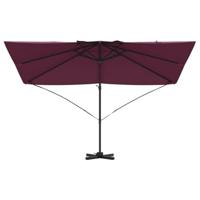 VidaXL Parasol bordeaux rood 351 x 250 x 260 cm polyester en aluminium - thumbnail
