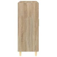 Dressoir 69,5x34x90 cm bewerkt hout sonoma eikenkleurig - thumbnail