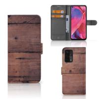 OPPO A54 5G | A74 5G | A93 5G | Book Style Case | Old Wood - thumbnail