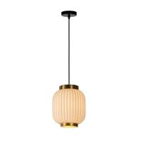 Lucide GOSSE - Hanglamp - Ø 19,5 cm - 1xE27 - Wit - thumbnail