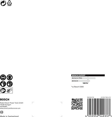 Bosch Accessories EXPERT M480 2608900695 Schuurnet voor excentrische schuurmachine Ongeperforeerd Korrelgrootte (num) 240 (Ø) 150 mm 5 stuk(s)