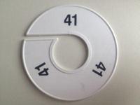 Maatring 11 cm wit/zwart 41 - thumbnail