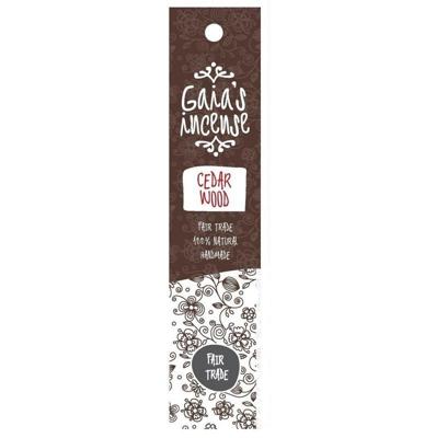 Gaia's Incense Fare Trade Wierook Cedar Wood Gaia's Incense Fare Trade Wierook Cedar Wood