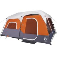 Tent met LED 441x288x217 cm grijs en oranje - thumbnail
