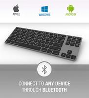 Matias Draadloos Toetsenbord US QWERTY zonder Numpad voor MacBook space grey - thumbnail