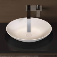 Opbouwwastafel Ideavit Solidthin 60x40x14.5 cm Solid Surface Mat Wit - thumbnail