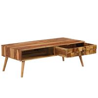 Salontafel 110x50x37 cm sheeshamhout met honing afwerking - thumbnail