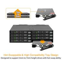 Icy Dock MB998SP-B opslagbehuizing 8x2,5 SATA behuizing voor 5,25 extern - thumbnail