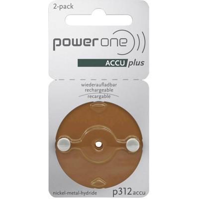 Powerone P312 Oplaadbare batterij voor hoortoestel ZA312 NiMH 23 mAh 1.2 V 2 stuk(s)