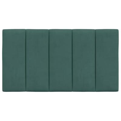 Hoofdbordkussen 90 cm fluweel donkergroen