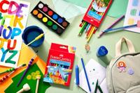 Faber Castell Waterverfdoos 12 kleuren (diameter 30cm) - thumbnail