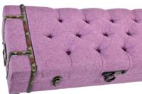 Kruk DKD Home Decor Metaal Polyester Fuchsia Hout MDF (102 x 42 x 40,5 cm) - thumbnail