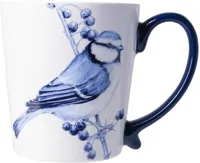Heinen Delfts Blauw mok keramiek pimpelmees 8.5x9.5cm delfts blauw - thumbnail