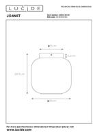 Lucide JOANET - Plafonnière - Ø 25 cm - 1xE27 - Fumé - thumbnail
