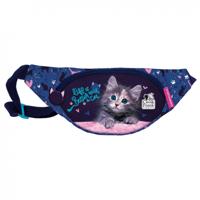 Cleo & Frank heuptas meisjes 30 cm polyester donkerblauw/roze - thumbnail