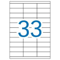 Apli witte etiketten ft 70 x 25,4 mm (b x h), 3.300 stuks, 33 per blad (1270) - thumbnail