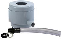 Regenton vulautomaat met bladvanger grijs 50 m2 - thumbnail