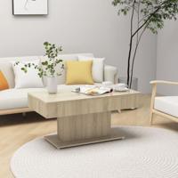 VidaXL Salontafel 96x50x45 cm bewerkt hout sonoma eikenkleurig - thumbnail