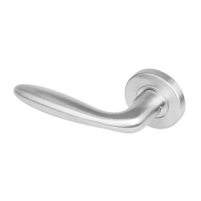 Gatdeel links 1281 Jupiter op rond rozet staal met 7mm nok RVS