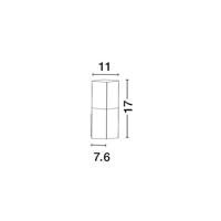 Lyora Grijze wandlampStick design - 713412 - thumbnail