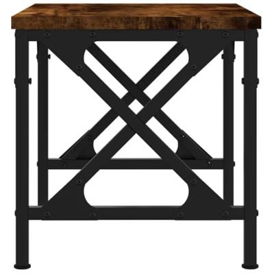 VidaXL Printerstandaard 40x30x31 cm bewerkt hout gerookt eikenkleurig