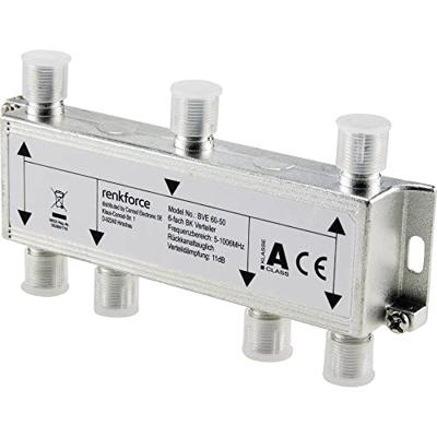 Renkforce Kabel-TV verdeler 6-voudig 5 - 1006 MHz Renkforce Kabel-TV verdeler 6-voudig 5 - 1006 MHz