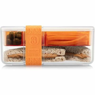 Lunchbox met compartimenten - BODUM - Bistro - Bestek - Orange Flame