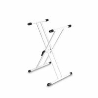 Gravity KSX2W Keyboardstandaard dubbele X-Form wit - thumbnail