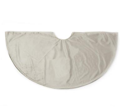 Boomkleed Fluweel Taupe Diameter 120Cm kerstversiering Anna's Collection - Annas collection