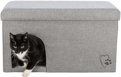 TRIXIE KATTENHUIS KIMY GRIJS 70X40X40 CM - thumbnail