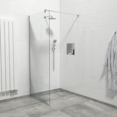 Van Marcke Inloopdouche - 90x200cm - veiligheidsglas - band mat glas - anti kalk - chroom 20005670 Van Marcke Inloopdouche - 90x200cm - veiligheidsglas - band mat glas - anti kalk - chroom 20005670