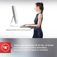 Contour Design ArmSupport Red Gel-polssteun Zwart - thumbnail