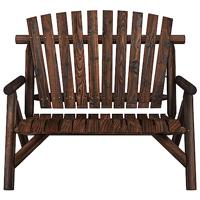 Tuinbank 2-zits 119x85x98 cm massief vurenhout - thumbnail