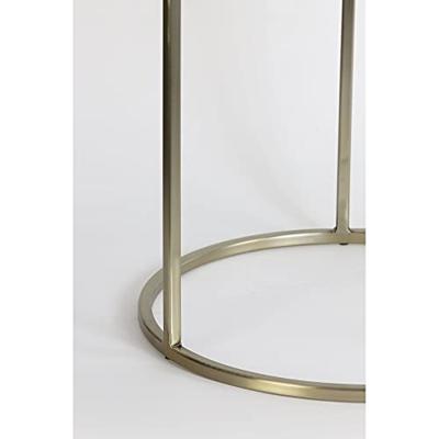 Light & Living Bijzettafel 'Duarte' Set van 2 stuks, kleur Goud/Lichtbruin